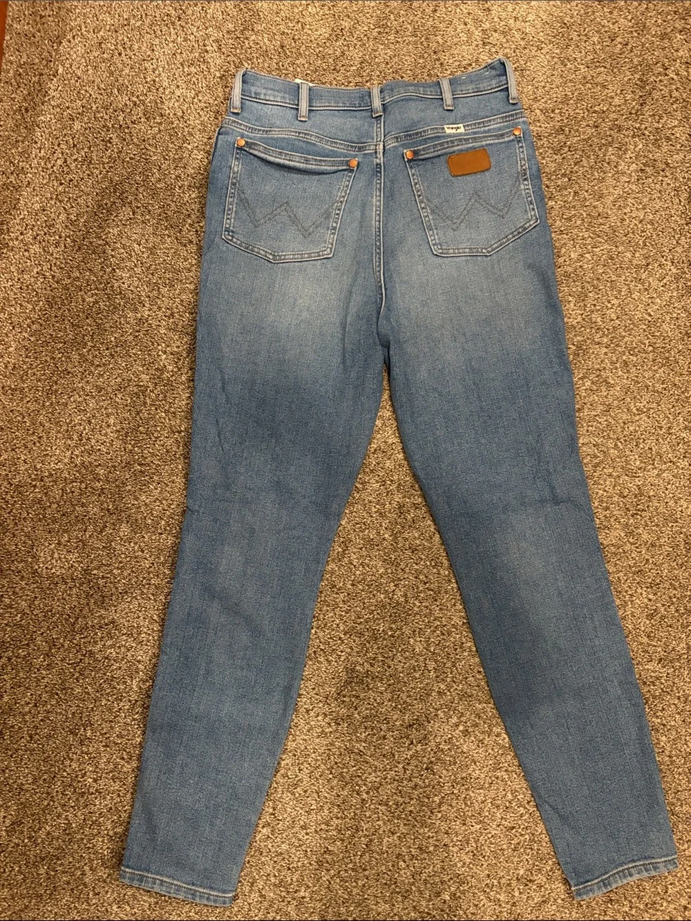 Wrangler Women's High-Rise Medium Blue Denim skinny Jeans